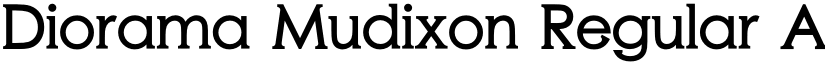 Diorama Mudixon Regular font