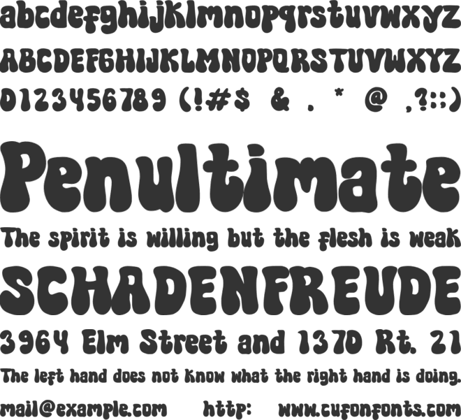 Mola Jelly font preview