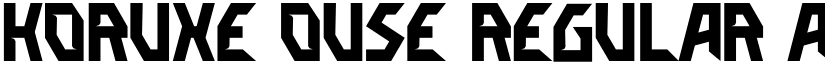 KORUXE OUSE Regular font