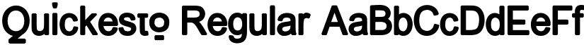 Quickesto Regular font
