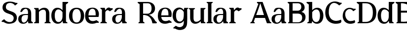 Sandoera Regular font