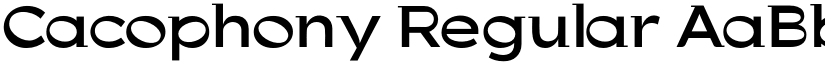 Cacophony Regular font