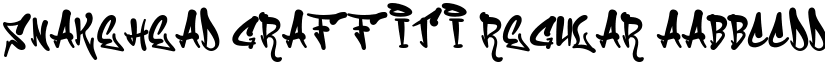 Snakehead Graffiti Regular font