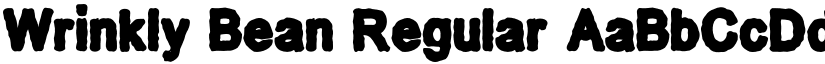 Wrinkly Bean Regular font