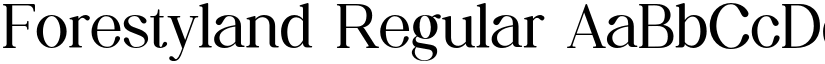 Forestyland Regular font