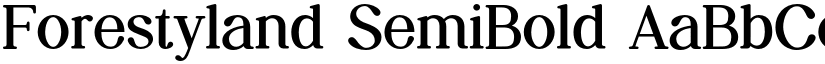 Forestyland SemiBold font