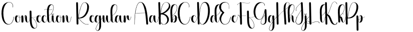 Confection Regular font