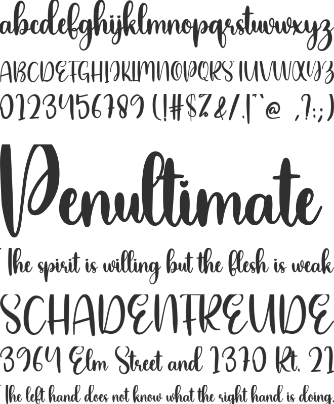 Farmstead font preview