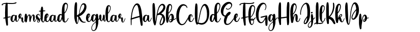 Farmstead Regular font