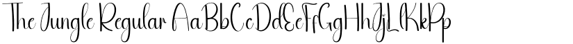 The Jungle Regular font