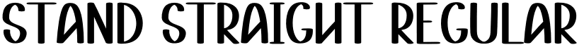 Stand Straight font download