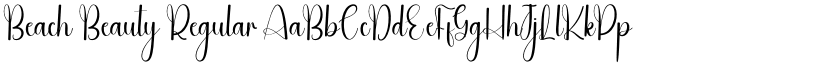 Beach Beauty Regular font
