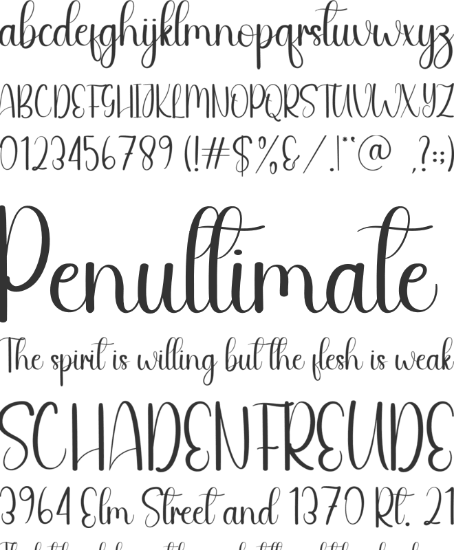 Quality font preview