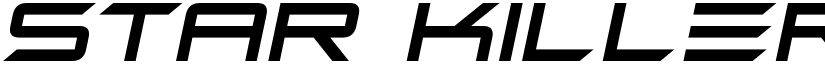 Star Killers Italic font