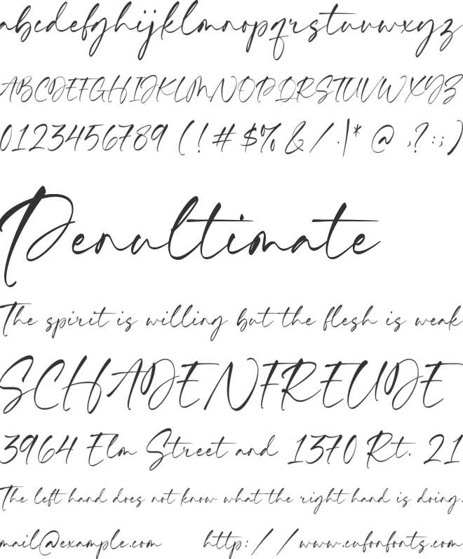 Richard Hampton font preview