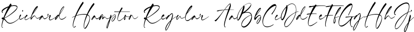 Richard Hampton Regular font