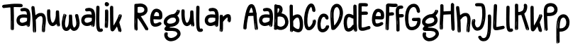 Tahuwalik Regular font