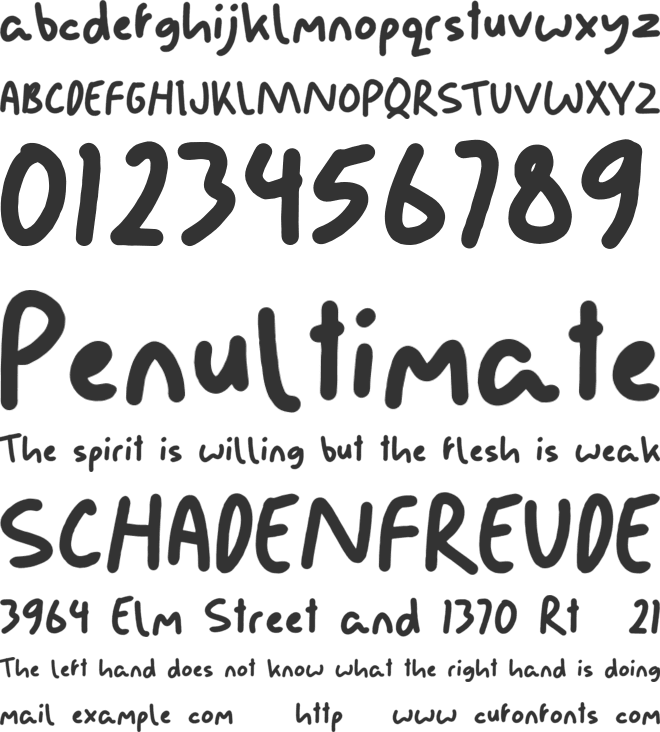 Swirl Bagel Personal Use font preview