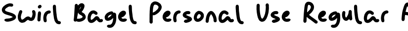 Swirl Bagel Personal Use Regular font