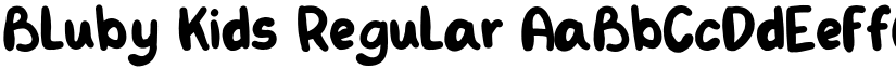 Bluby Kids Regular font