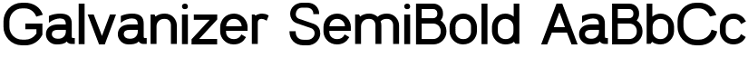 Galvanizer SemiBold font
