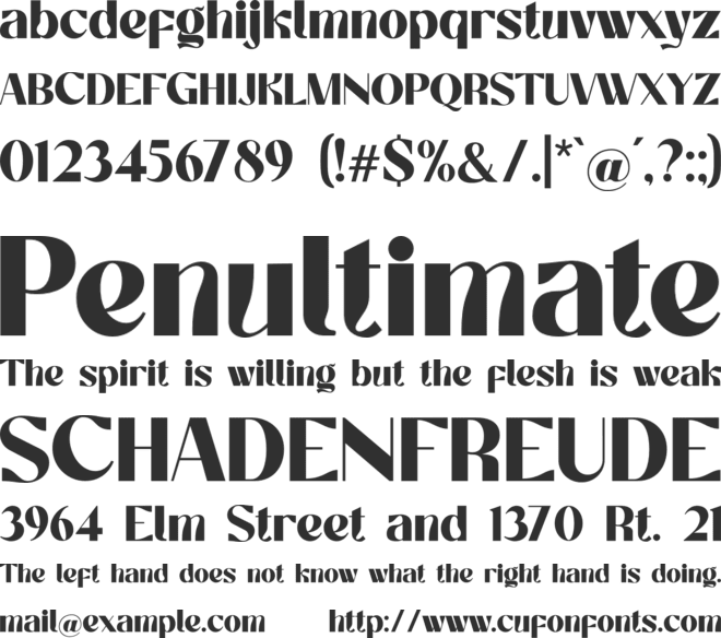 Switchyard font preview