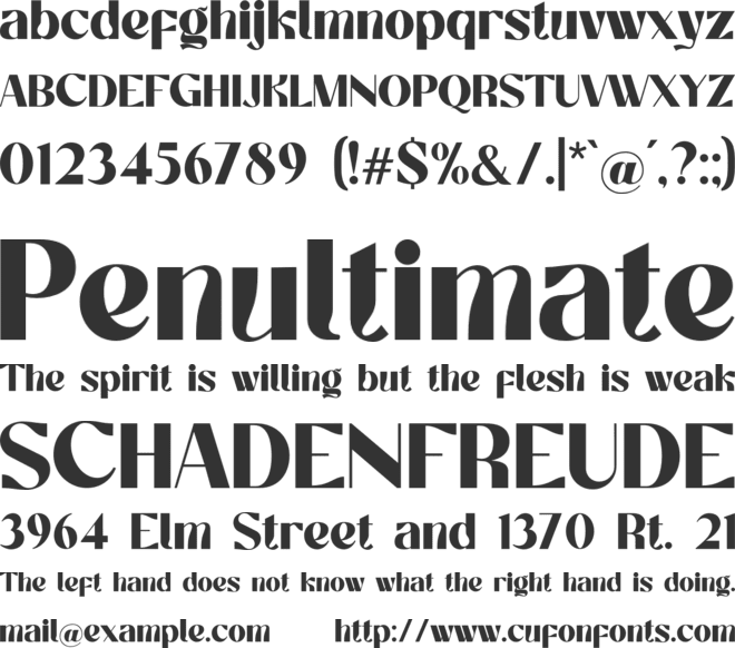 Switchyard font preview