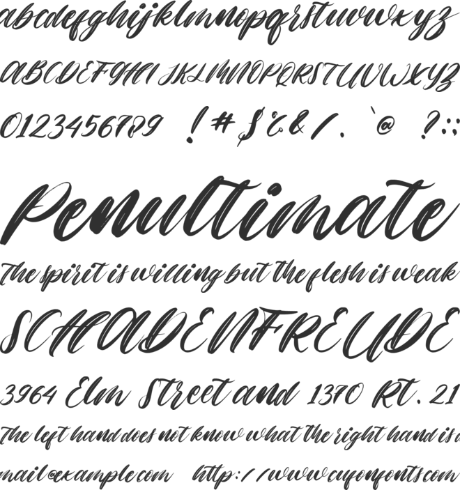 Holla Christmas font preview