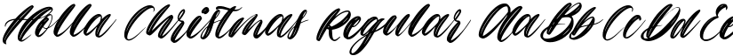 Holla Christmas Regular font