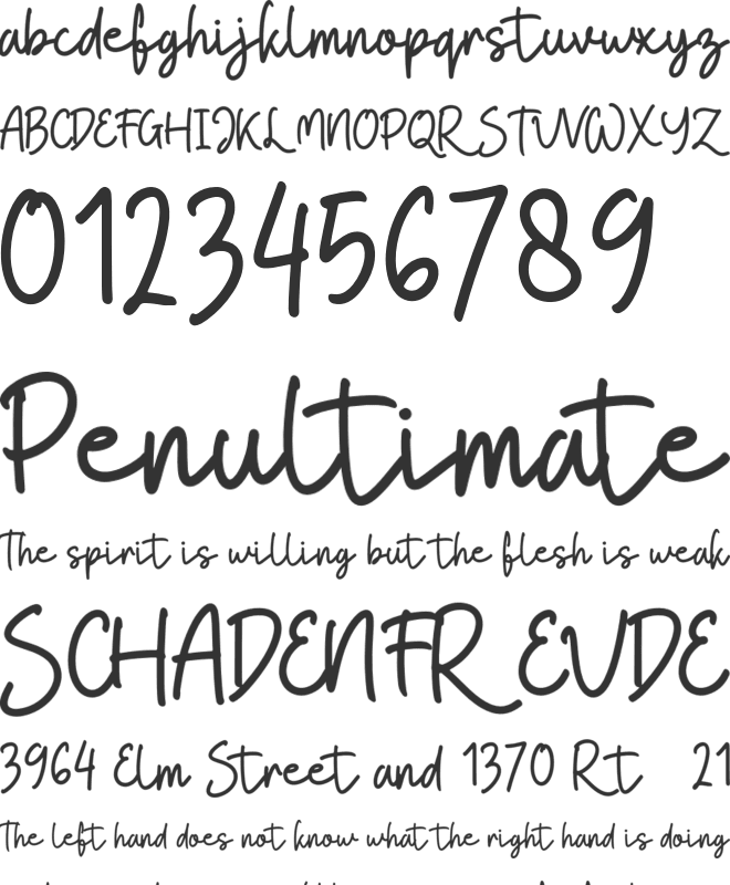 Wetricia Personal Use font preview