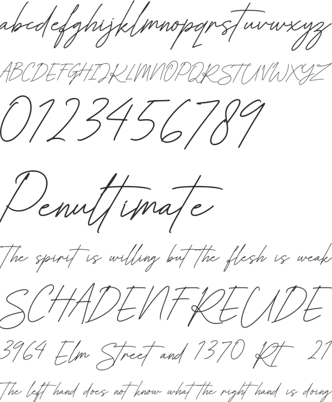 Bellatrice Personal Use font preview