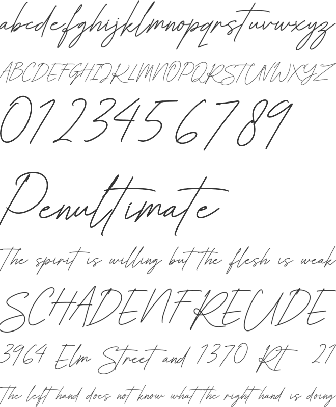Bellatrice Personal Use font preview
