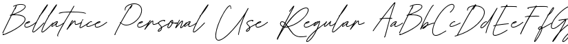 Bellatrice Personal Use Regular font
