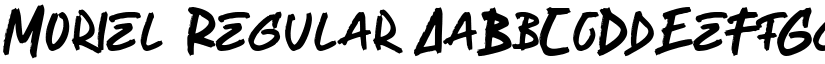 Moriel Regular font