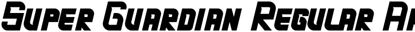 Super Guardian Regular font