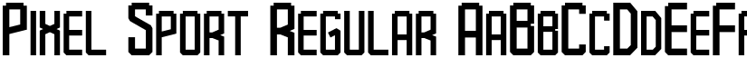 Pixel Sport Regular font