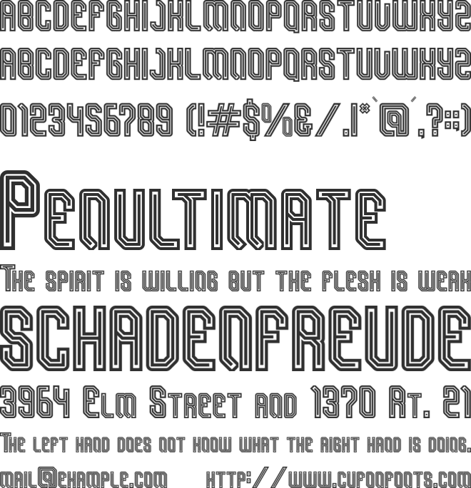 Sporticular font preview