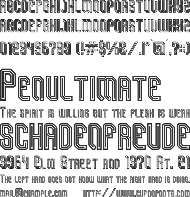 Sporticular font preview