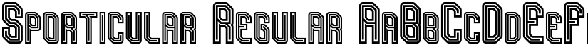 Sporticular Regular font