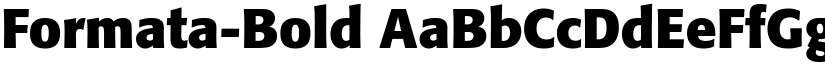 Formata-Bold font