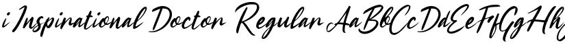 i Inspirational Doctor Regular font