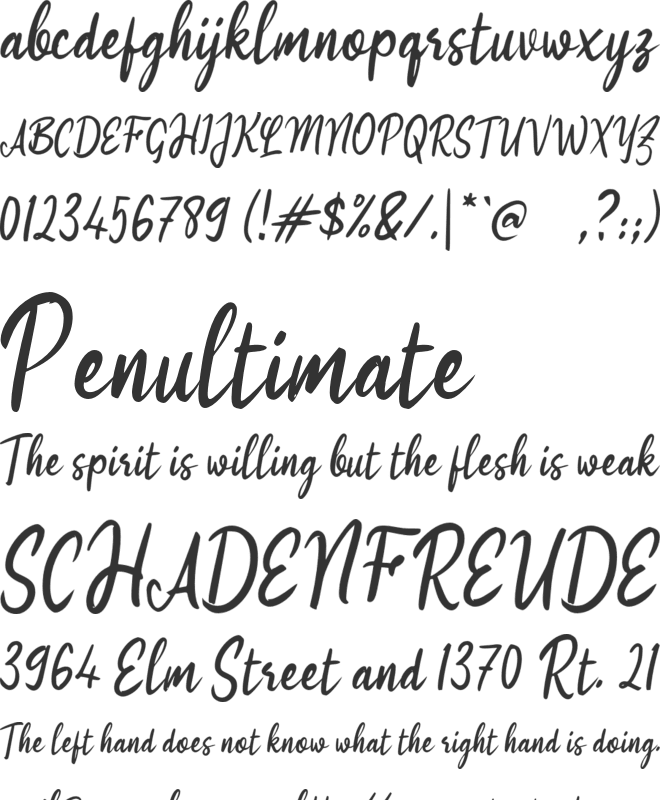 i Inspiring Angel font preview