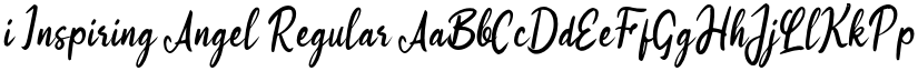 i Inspiring Angel Regular font