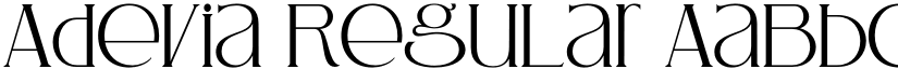 Adevia Regular font