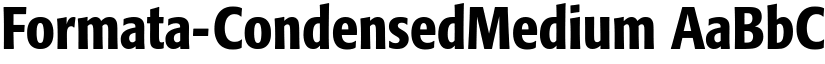 Formata-CondensedMedium font