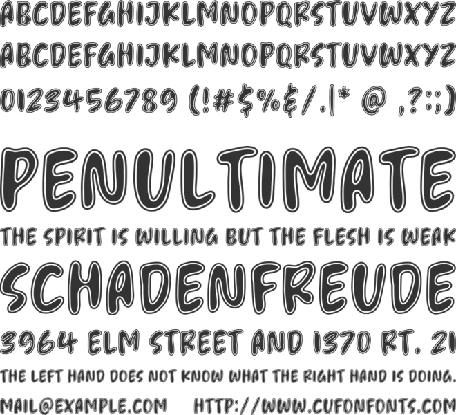 Melting Candle font preview