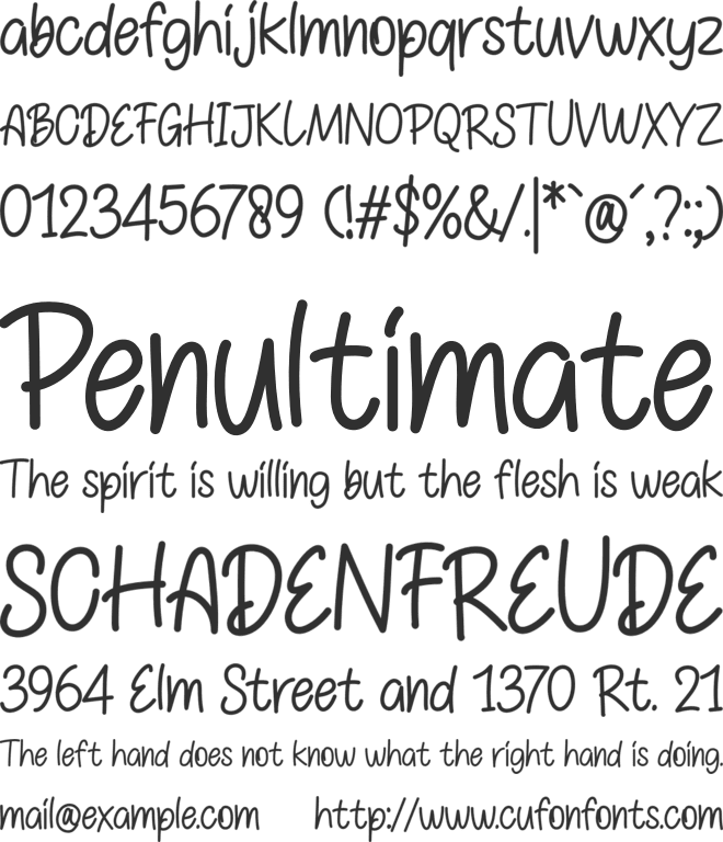 Christmas Kids font preview