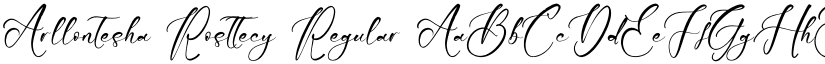 Arllontesha Rosttecy Regular font