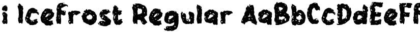 i Icefrost Regular font