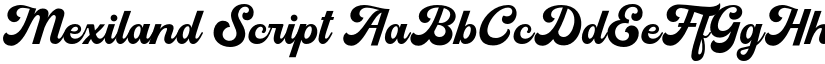 Mexiland Script font